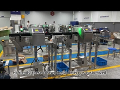 Metalldetektor für Lebensmittelfördergeräte mit Schall- und Lichtmelder