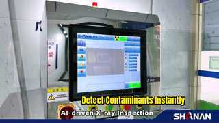 Röntgen-Lebensmittelinspektion erkennt Metallglas