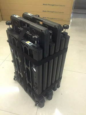 Multi Zonen-Leibesvisitations-Weg durch Magnetometer LED-Anzeigen-tragbare Falten-Tür