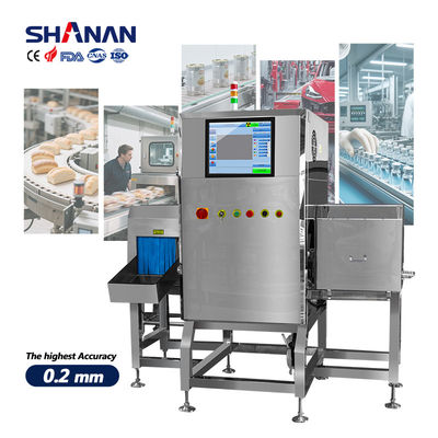 Röntgenprüfmaschine für die Industrie Tiernahrung Konserven Flaschenprodukte Packung mit Ablehnung