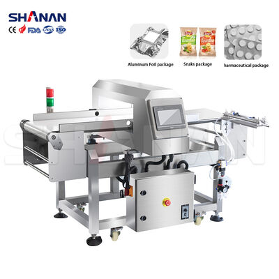 Aluminiumfolienverpackungs-Metallmelder 0,8 mm Empfindlichkeit Automatisches Ausschusssystem Produktionslinienintegration