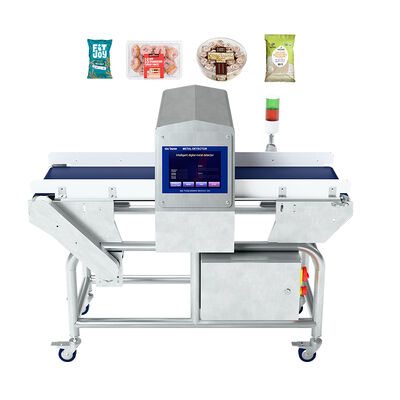 Lebensmittel Käse Cracker und Kekse Fabrik Förderband Metalldetektor