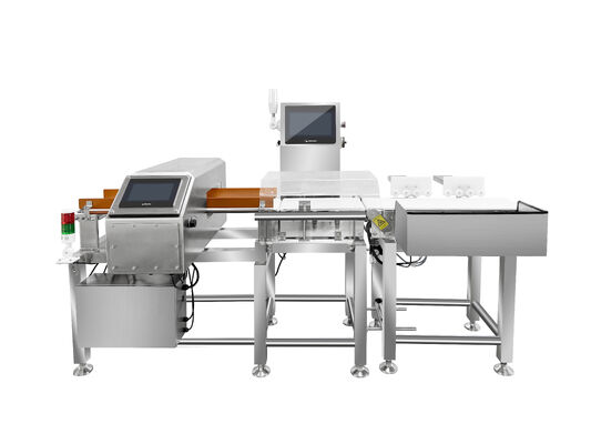 Lebensmittelindustrie, Lebensmittel und Verpackung, Metalldetektion, Gewicht, Verpackung, Wiegen, Metalldetektor und Kontrollwaagensystem