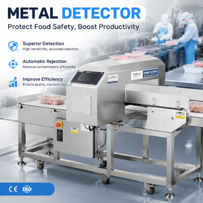 High Sensitivity Conveyor Metalldetektor für Bäckerei Brot Kuchen Gebäck Kekse Cracker Teig Verarbeitung Linie
